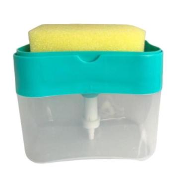 Imagem de Dispenser Sabão 2X1 Detergente Suporte Porta Bucha Esponja - Wincy