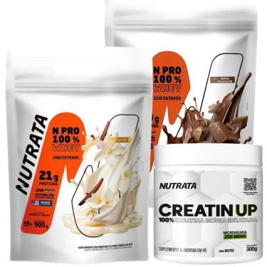 Imagem de Combo 2x NPro 900g Baunilha e Chocolate + Creatina Monohidratada 300g