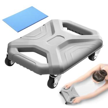 Imagem de Roda de rolo ABS com joelheira, equipamento de exercício de roda abdominal para academia em casa, roda de rolo abdominal para treinador principal, disco de deslizamento silencioso para treino básico