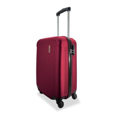 Imagem de Mala de Viagem ABS, 10kg, Rodas 360º, Cadeado com Segredo, Bagagem de Bordo, Rígida (A2MB Cereja A)