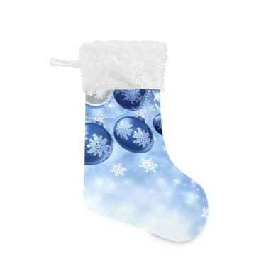 Imagem de GakkiGii Enfeites de Natal Grande Meia de Natal, Decoração de Natal para Parede de Lareira e Árvore, 45 cm x 31 cm