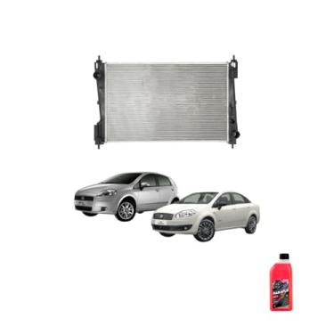 Imagem de Kit Radiador Punto 1.6/1.8 08/ (MEC) + Aditivo Radiador Paraflu Rosa 1L