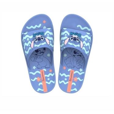 Imagem de Sandalia Slide Infantil Disney Stitch Azul / Rosa Ipanema N° 33/34