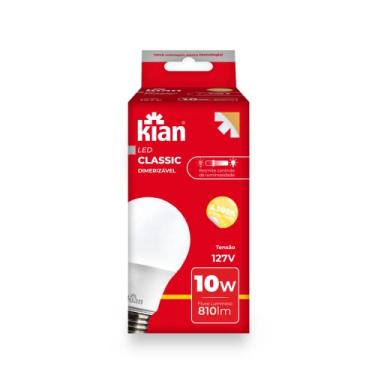 Imagem de Lâmpada Led Bulbo 10W 2,5K Dimerizável 127v E27 Kian