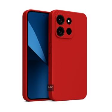 Imagem de Capa Capinha Case Compatível Motorola Moto G56 Silicone Aveludada Anti Impacto Reforçada Emborrachado Com Proteção De Câmera Premium (VERMELHO)