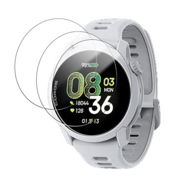 Imagem de Oshmirian Pacote com 3 protetores de tela para Coros PACE 4 – Película de vidro temperado 9H, antiarranhões, impressões digitais, sem bolhas, à prova de estilhaçamento, à prova de poeira, sensível ao