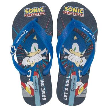 Imagem de Chinelo de Dedo Infantil Menino Conforto Ipanema Kids Sonic