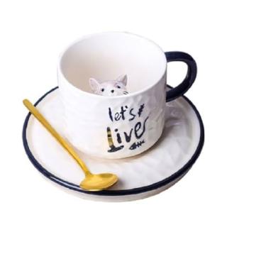 Imagem de Xícara Cerâmica Lets Live Cat 220ml Coffee