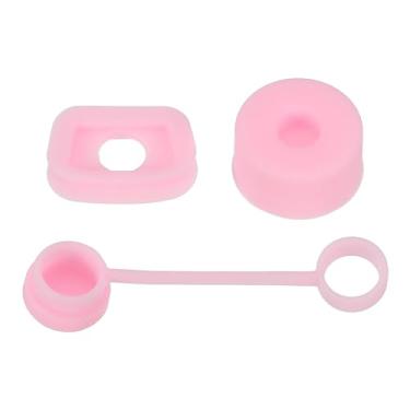 Imagem de PATIKIL Tampa de derramamento de silicone para copo de canudo 1,0 1,134 g/850,5 g, conjunto de 3 acessórios de copo, incluindo 1 tampa de cobertura de palha, 1 tampa quadrada de derramamento e 1 rolha