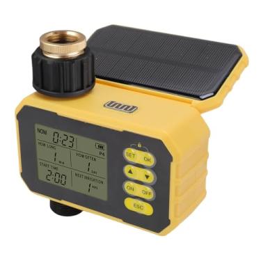 Imagem de SPYMINNPOO Temporizador de Aspersão Solar Com Sensor de Atraso de Chuva Painel Solar Ajustável Bateria de 2000mAh para Villa Pátio Varanda Irrigação de Jardim No Telhado