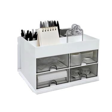 Imagem de Organizador Mesa Maquiagem Com Gavetas Porta Lapis Escritorio