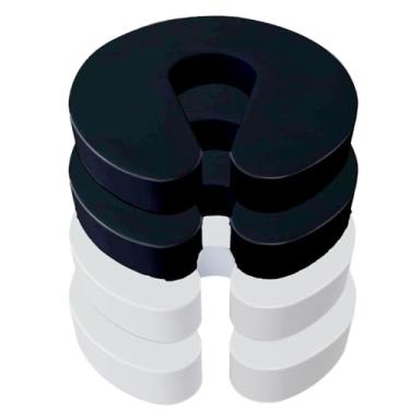 Imagem de Protetor de aperto de porta de bebê rolha de espuma macia evita lesões de aperto de dedo batendo portas