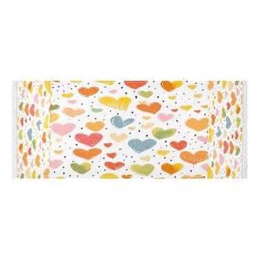 Imagem de Wassud Capas de lavadora e secadora de corações desenhadas à mão, protetor de lavadora com sacos de armazenamento, capa de geladeira à prova de poeira com bolsos para lavanderia doméstica, cozinha