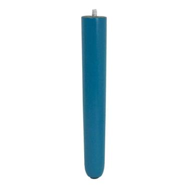 Imagem de 1 Pé Palito Azul 25 Cm Com Rosca Metal Para Móveis D10 - D`rossi