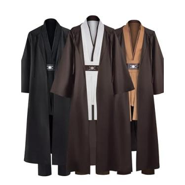 Imagem de Kamcer Fantasia Anakin adulto masculina cosplay túnica com capuz roupa de Halloween K-BL-P