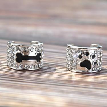 Imagem de Heygoo Pacote com 2 berloques estetoscópio para cães, etiqueta com nome para identificação de estetoscópio