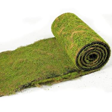 Imagem de Tapete de musgo artificial de 65,8 m² - Grama de musgo verde falsa realista para decoração interna e externa - Relva macia, exuberante e natural para jardins de fadas, casa, escritório, pátio