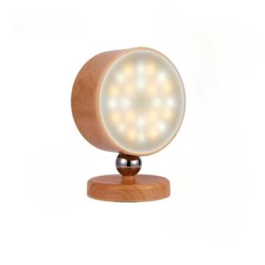 Imagem de Luminária de Parede Sem Fio 2 Lados com Imã - Arandela Recarregável USB, Iluminação Portátil para Quarto, Escritório ou Viagens, Luz LED Suave e Versátil