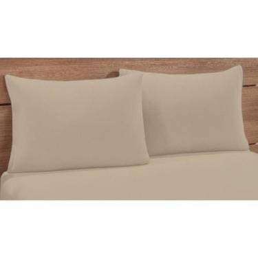 Imagem de 2 Fronhas Simples com Zíper 70cmx50cm Percal 180 Fios - Rafaloro Enxov