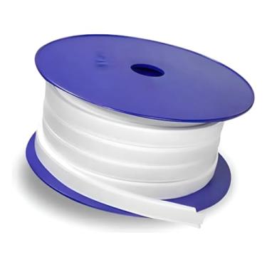 Imagem de Fita Adesiva PTFE Expandida 15x5x10m para Flanges Frágeis e Visor, Branca, Vedação Industrial