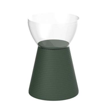 Imagem de Banqueta Sili Im In área Externa E Interna Policarbonato Incolor E Verde 44,4 Cm (altura)