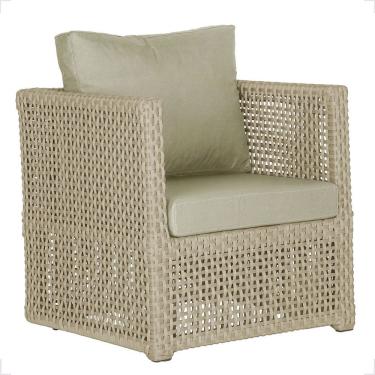 Imagem de 1 Poltrona Madri Alumínio Corda Náutica Estofado 7 Trama Rami