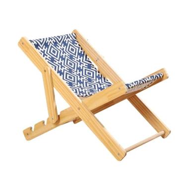 Imagem de Cadeira de descanso para animais ajustável reclinável madeira gato Cama Linho sisal Respirável maciça cachorro