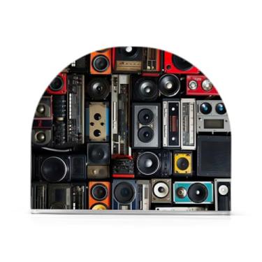 Imagem de Porta-guardanapos de banho retrô Boomboxs, suporte de guardanapo de acrílico para mesas, suporte de guardanapo vertical para jantar cozinha restaurante decoração de casa acessórios de bar