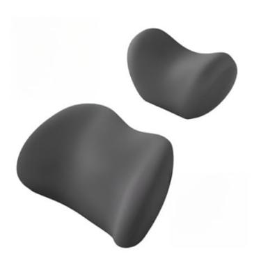 Imagem de Conjunto De Almofada Para Cabeça E Lombar Veicular Apoio Cadeira Banco Carro Espuma De Memória