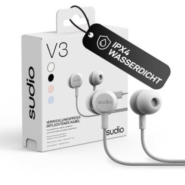 Imagem de Sudio Fones de ouvido V3 Essential com fio | Fones de ouvido intra-auriculares com cabo e conector USB-C | Cabo trançado resistente a emaranhados | Microfone embutido | Resistente à água IPX4 | Sem