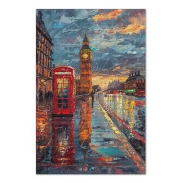 Imagem de Big Ben in Paris Puzzles 1000 peças, jogos de quebra-cabeça para adultos com letras nas costas