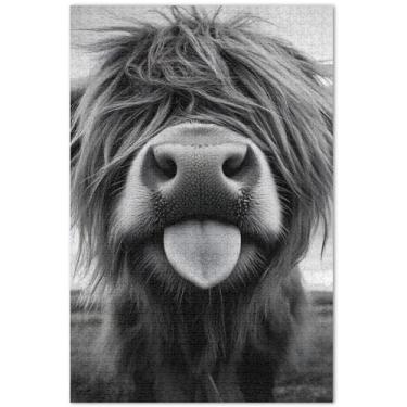 Imagem de Unicórnios roxos, cenário fantástico, quebra-cabeças 500 peças para adultos, presentes para jogo de elefante branco, quebra-cabeças de cena de inverno personalizados, decoração de arte animal, 50 x 35