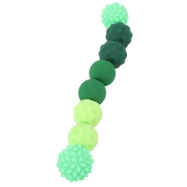 Imagem de KUIDAMOS Conjunto de Bolas Magnéticas Texturizadas de Alta Elasticidade, Diversas Texturas para Alívio do Estresse, Brinquedos de Silicone para Crianças e Adultos (Verde)