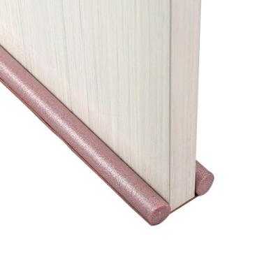 Imagem de Veda Porta Protetor Rolinho Impermeável sem Costura EVA Espuma Cinza Preto Marrom 95cm (MARROM)