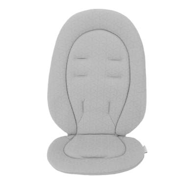 Imagem de Luocute Almofada para Carrinho de bebê, Forro de Algodão Macio, Forro de Assento Removível Lavável Com Fundo Antiderrapante para Cadeira Alta de Transporte e Acessórios de Carrinho (Cinza Claro)