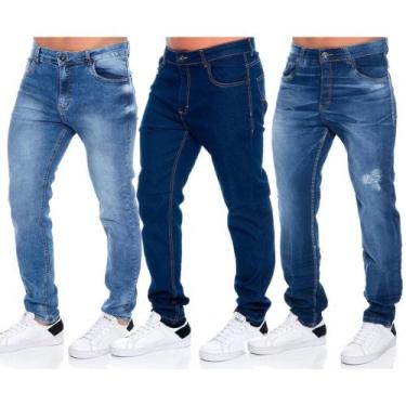 Imagem de Kit 2 Calças Jeans Super Skinny Masculina Com Zíper - APOLLOGY, Sortid
