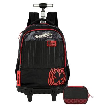 Imagem de Kit Escolar Enaldinho Mochila Rodinha + Estojo Box