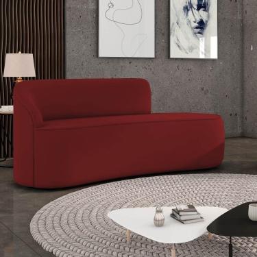 Imagem de Sofá 2 Lugares Orgânico 140 Cm Morgan Veludo Marsala