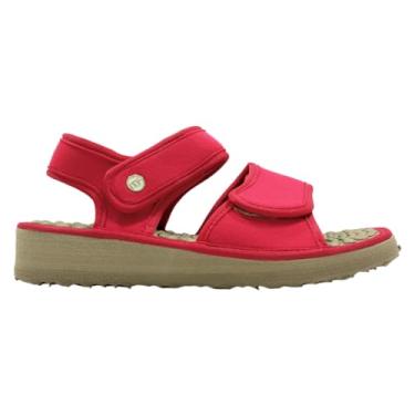 Imagem de Mule Ajustável Anabela para Esporão e Fascite Plantar Mundoflex - Vermelho