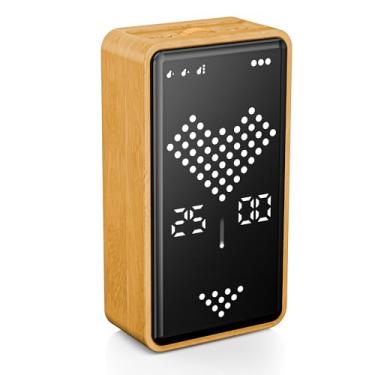 Imagem de Exlliy Temporizador de ampulheta digital, temporizador visual magnético recarregável com grande visor de LED, volume ajustável para sala de aula, culinária, fitness, cozimento, aprendizagem e ensino