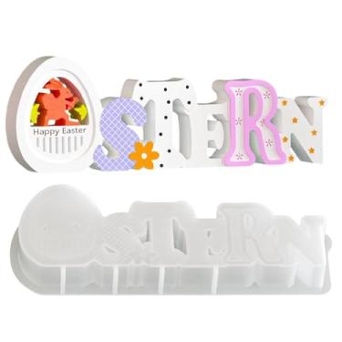 Imagem de Formas Para Ovos Da Páscoa,Materiais Flexíveis De Artesanato De Coelhos E Ovos - Forma De Coelho Da Páscoa Em Silicone,Para Gesso Resina Epóxi Velas Decoração Para Casa