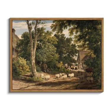 Imagem de Arte de Pared InSimSea Paisaje Campestre Clásico en Lienzo 28x36 cm