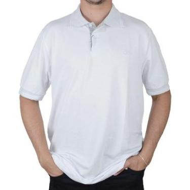 Imagem de Camisa Polo Masculina MC Ogochi Casual Slim Branca - 4025-Masculino