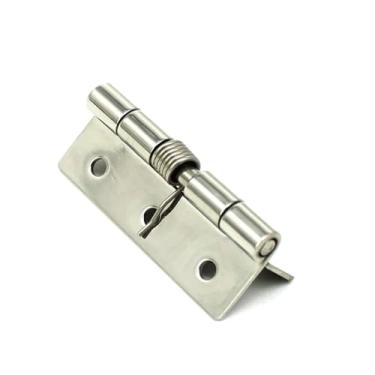 Imagem de Dobradiça dobrável de aço inoxidável 304 com mola para portas de armário pesadas, 1 peça (espelho 304SS)