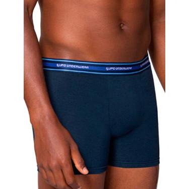 Imagem de Cueca Boxer Lupo 523-003, Azul marinho, P
