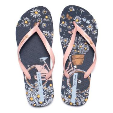 Imagem de Chinelo Feminino Ipanema Bloom Azul/Rosa, Azul, Rosa, 37