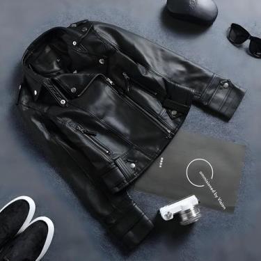 Imagem de Jaqueta Feminina Curta De Couro PU Preta Estilo Gótico Punk Casaco De 