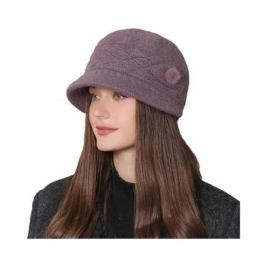 Imagem de Chapéu De Inverno Feminino Quente Com Forro De Pele, Estilo Casual Par