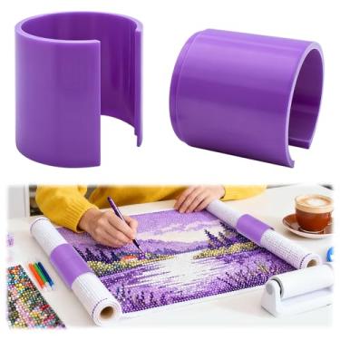 Imagem de Suporte de rolo de lona de pintura de diamante, organizador de anel de lona anti-rolo para, ferramenta de armazenamento de anel de rolagem de diamante, ferramenta para diamante aprimorado, processo de