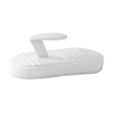 Imagem de 1 escova de limpeza dobrável com alça - esfregão de esponja removível, não arranha para banheira, azulejo, bancadas e pratos de cozinha